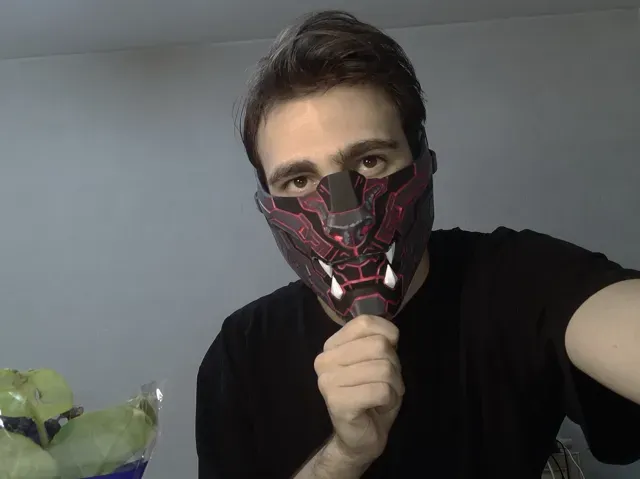 TDC OniForge – Cyber Panther Half-Face Mask — Image 2 of 16