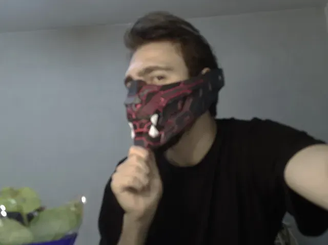 TDC OniForge – Cyber Panther Half-Face Mask — Image 3 of 16