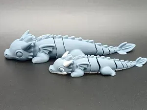 Adorable Flexible Dragon- Single & Multi-Color AMS