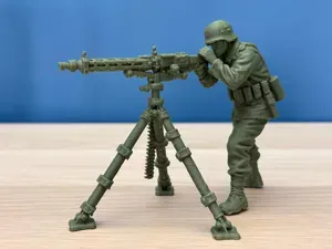 WWII Machine Gunner