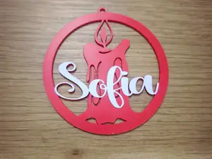 pallina per albero di natale con nome Sofia