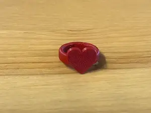 kids size heart ring