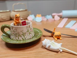 猫猫下午茶小物集|①勺叉架 杯挂茶包架