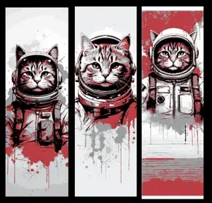 Max the Cat in his Spacesuit ready - Bookmarks