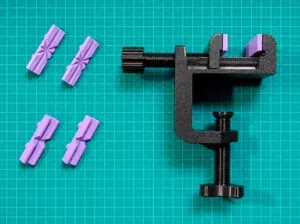 Clamp-On Mini Bench Vise with Replaceable Jaws