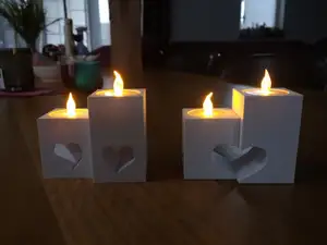 Heart LED Tealight Holder – Romantic Decor