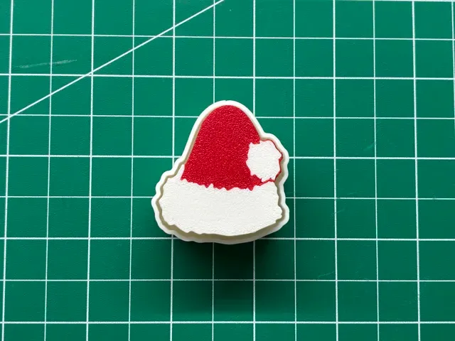 Santa Hat Fidget Clicker + Keychain — Image 3 of 9