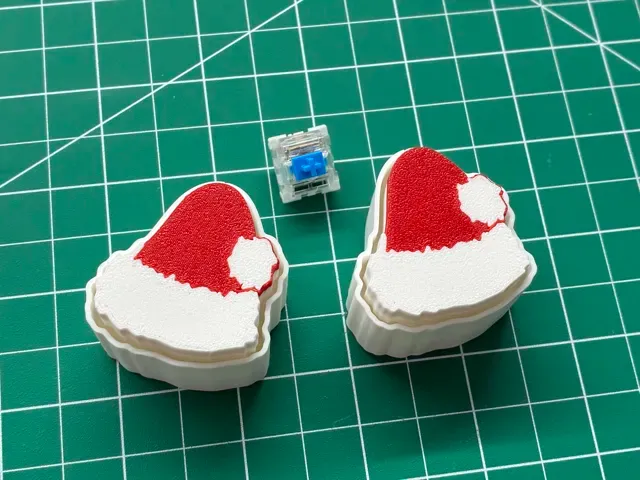 Santa Hat Fidget Clicker + Keychain — Image 6 of 9