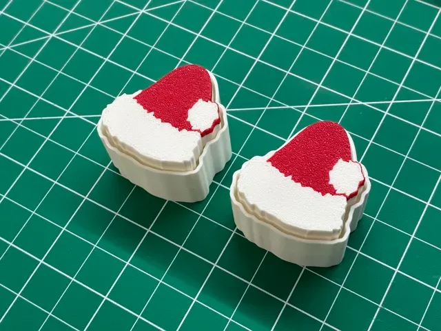 Santa Hat Fidget Clicker + Keychain — Image 2 of 9