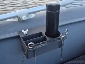 PVC Boat Rail-Mounted Fishing Organizer