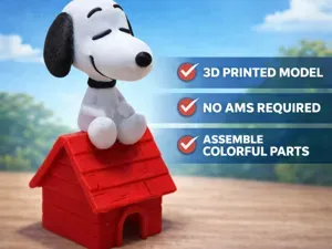 Snoopy on doghouse