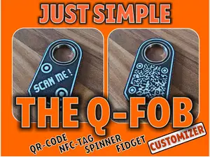 ULTIMATE QR CODE-NFC TAG-FIDGET-SPINNER-FOB
