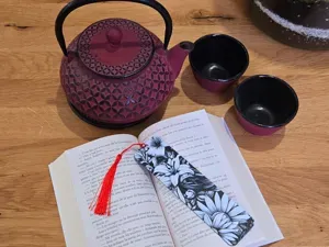 Marque page flowers