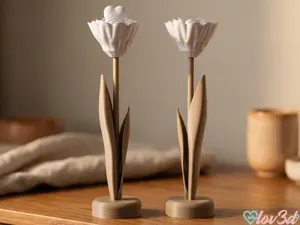 Elegant Flower Stand (With & Without Heart)