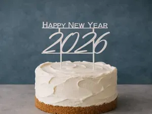 Happy New year 2026 Cake Topper
