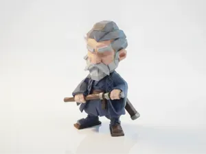 Samurai Warrior Figurine Fantasy 3D Printable