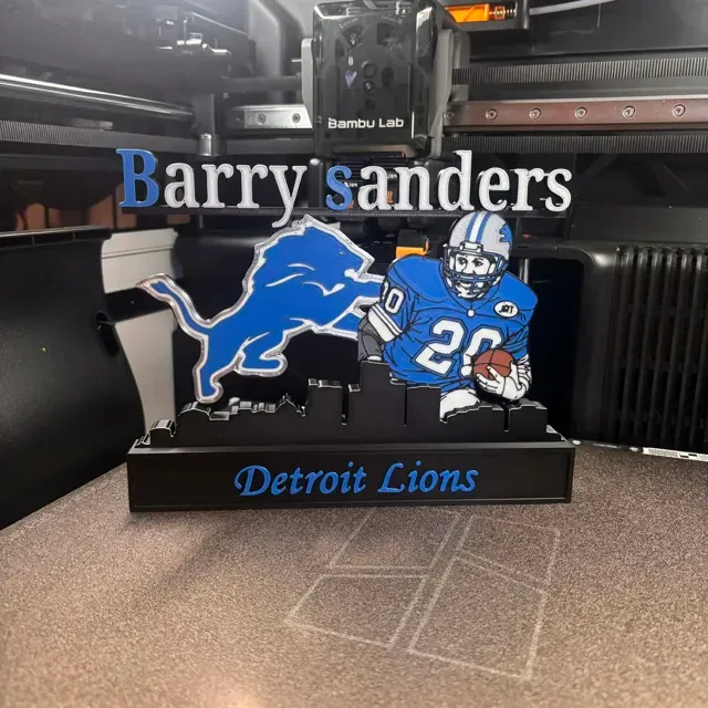 NFL - Detroit Lions Barry Sanders display! — Фото 3 из 4