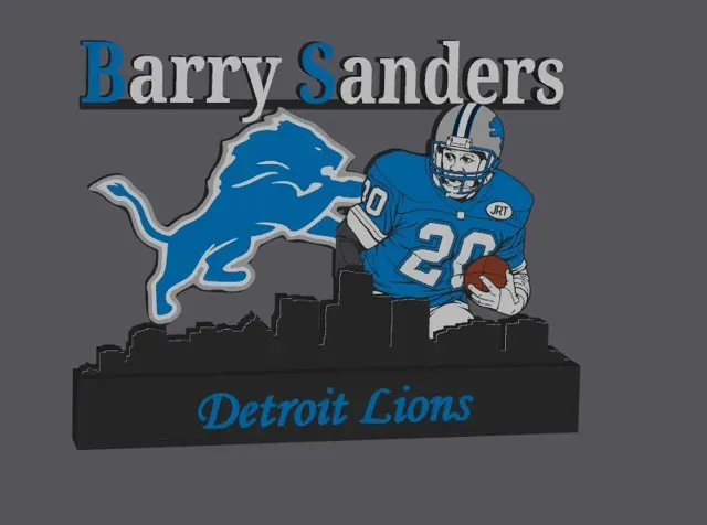 NFL - Detroit Lions Barry Sanders display! — Фото 4 из 4