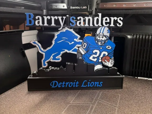 NFL - Detroit Lions Barry Sanders display!