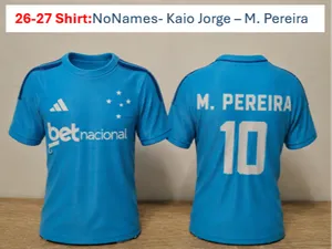 Cruzeiro 26–27 Home Jersey – No Names + Players