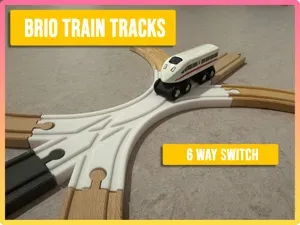 6 Way Switch Track compatible to Brio, Ikea, Hape
