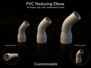 Pipe Coupler - Slip/Slip Reducing 45deg Elbow