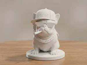Thug Life Dog – Funny Meme Dog 3D Print