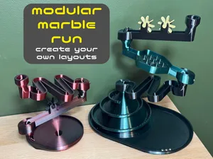 Modular Marble Run - Stackable & Customizable
