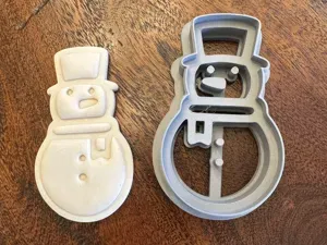 Snow Man Imprint Cookie Cutter