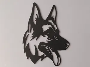 German Shepherd wall art 2D