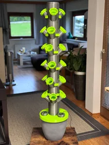 Hydroponic Tower - Complete (Revised)