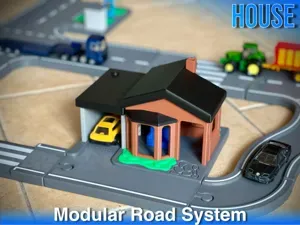 Modular Toy House with Garage to Park Your Toy Car