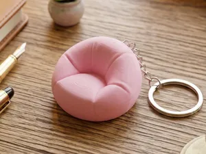 Mini Bean Bag Chair Keychain (Cute & Quick Print)