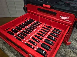 Dual 2&3 Drawer 3/8in 36PC Socket Packout Insert