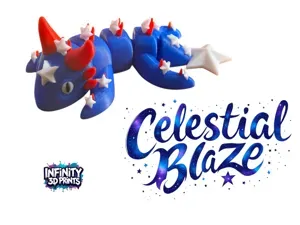 CELESTIAL BLAZE DRAGON - THE 4th OF JULY DRAGON