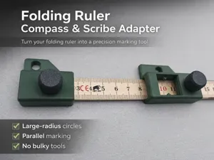 Folding Ruler Compass – Circle Jig Tool
