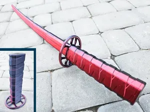 Shadow Katana – (Print-in-place)