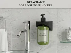 Modern Detachable Soap Dispenser Holder - No-Drill