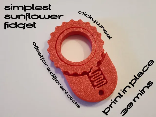 Simplest Sunflower Fidget - Clicker Wheel — Фото 2 из 5