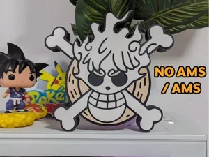 One Piece Gear 5 Luffy Skull Jolly RogerNO AMS/AMS