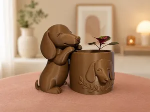 Cute Dachshund Planter