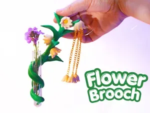 Lily of the Valley — Magnetic Brooch