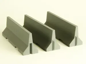 1/30 Scale Concrete Stop Block Barriers