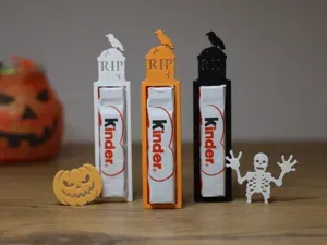 Halloween Tombstone Holder for Kinderschokolade