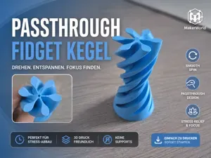 Passthrough Fidget Cone - Smooth Twist