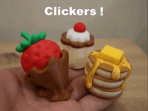 Clickers (Pudding, Chocolate Strawberry, Pancake)