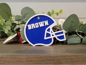 Football Helmet Bag Tag/Keychain