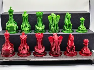 Futuristic Vehicle Chess Set – Unique SciFi Pieces