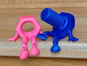 The Spicy Bolt Set - Articulated Bolt and Nut