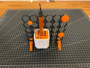 Multiboard Multibin Top for deburring tool holder